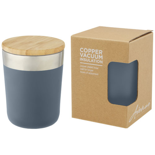 Mug avec couvercle publicitaire 300 ml LAGAN Bleu glacier